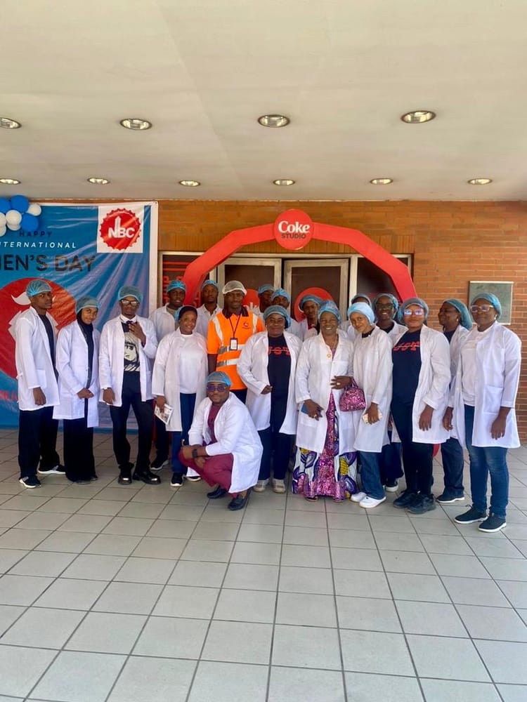 AUST Business Admin.Students Visit Coca-Cola NBC Plant for Industrial Excursion