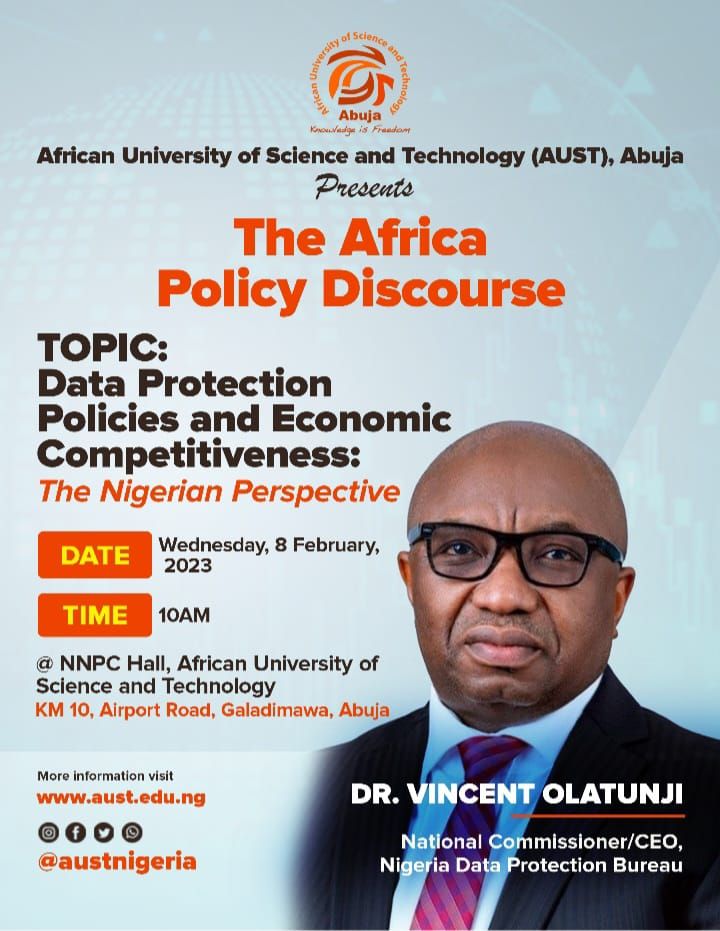 NDPB NATIONAL COMMISSIONER/CEO SPEAKS ON DATA PROTECTION POLICIES AND ECONOMIC  COMPETITIVENESS: THE NIGERIAN PERSPECTIVE