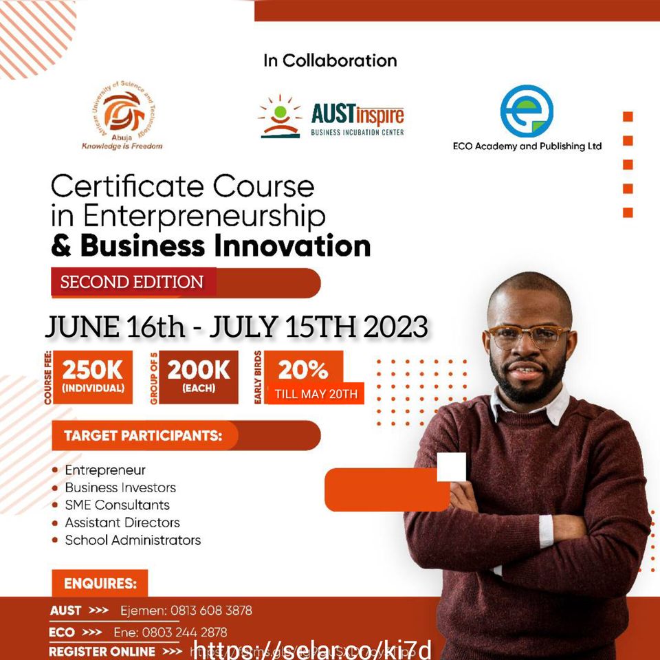 2nd Certificate Course in Entrepreneurship & Business Innovation holds June 16-July 15, 2023
