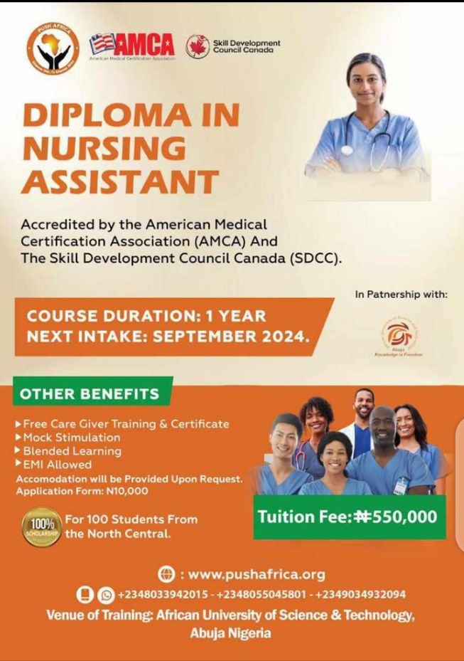 AUST, PUSH AFRICA, AMCA And SDCC Host Diploma In Nursing Assistant