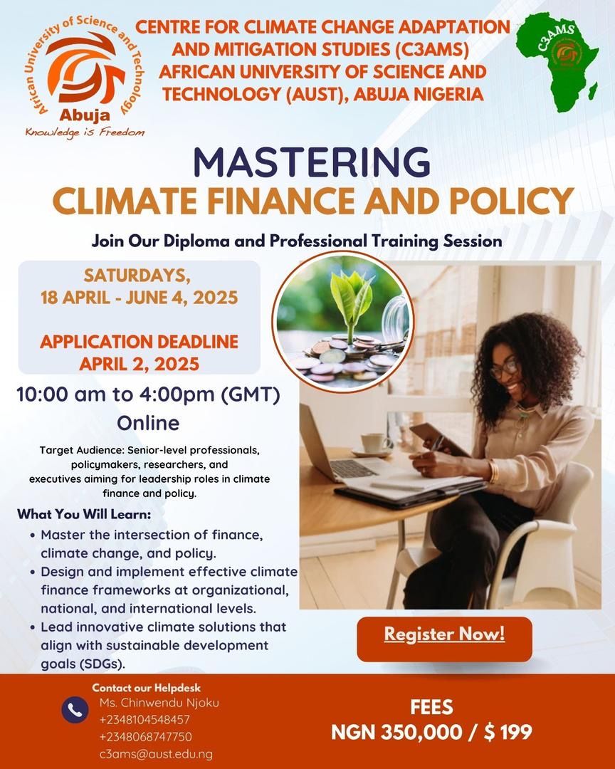 AUST Launches Professional Training on Climate Finance and Policy